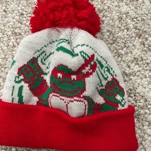 Vintage teenage mutant ninja turtles beanie hat. Child size. Rafael. Authentic.